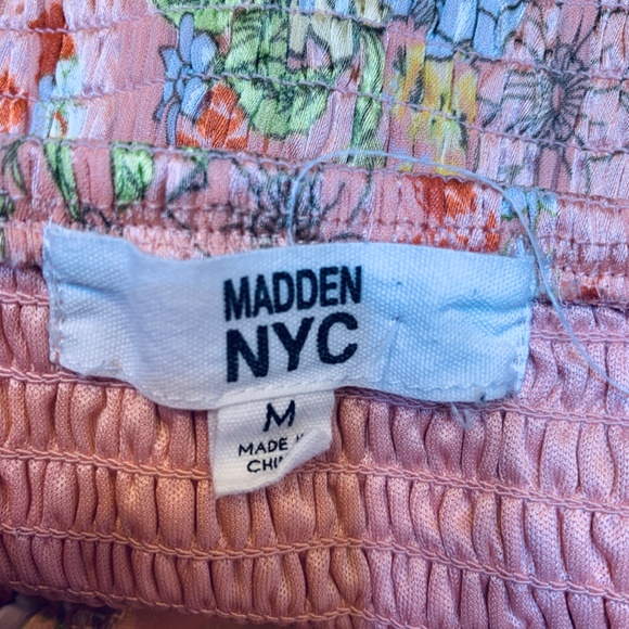 Maddden NYC Corset Top Juniors Medium Pink Ruched Coquette Lolita Fairy Core - Picture 11 of 14